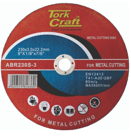 Tork Craft Cutting Disc Steel And Ss 230 X 3.0 X22.22mm
