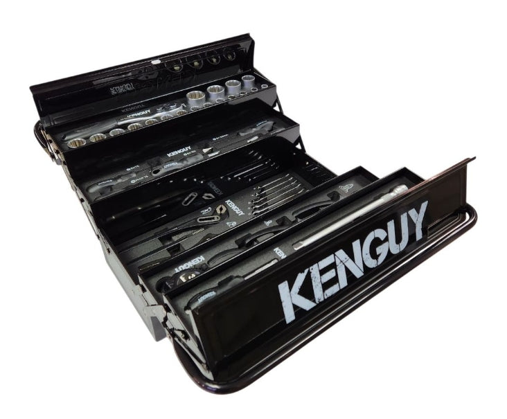 Kenguy 77 Piece Cantilever Tool Set Black