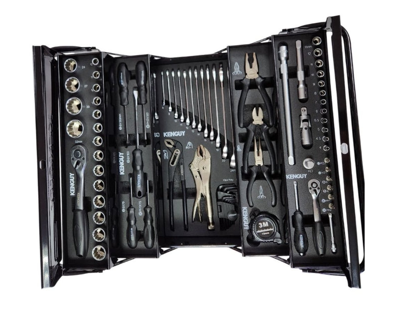 Kenguy 77 Piece Cantilever Tool Set Black