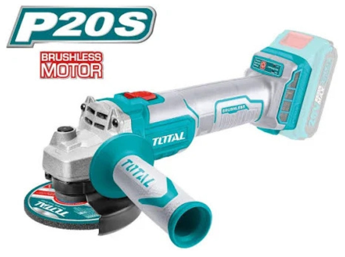 Total 20V Cordless Angle Grinder - 115mm